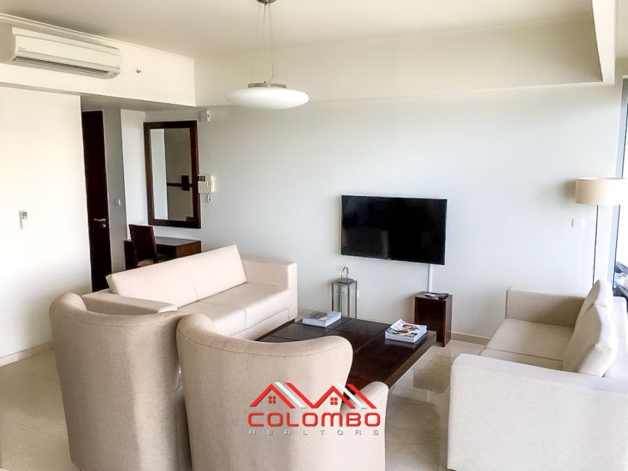 Modern Living Room of Emperor Residencies 3 Bedroom Sea View Furnished Luxury Apartment for SALE in Colombo 3 by Colombo Realtors