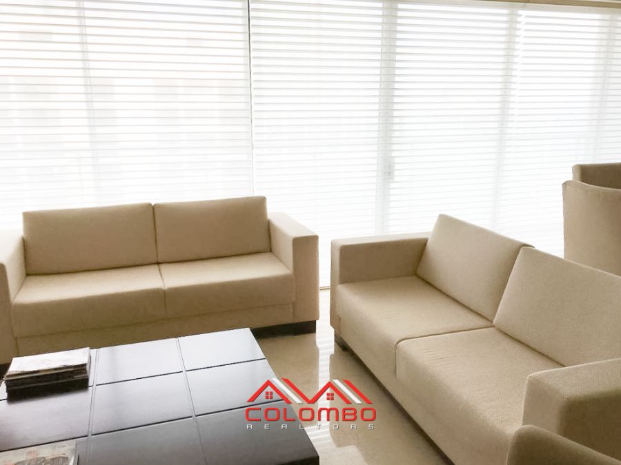 Modern Living Room of Emperor Residencies 3 Bedroom Sea View Furnished Luxury Apartment for SALE in Colombo 3 by Colombo Realtors