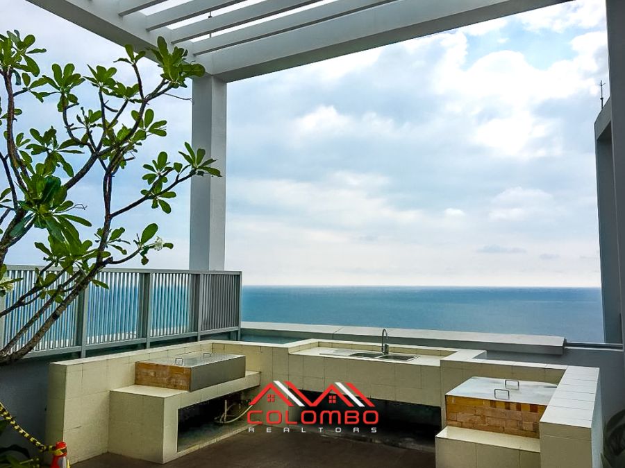 Beautiful Ocean View from Rooftop of Emperor Residencies 3 Bedroom Sea View Furnished Luxury Apartment for SALE in Colombo 3 by Colombo Realtors