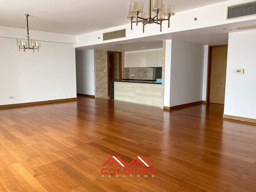 Living Room with kitchen counter of Shangri-La One Galle Face Residence East Tower Apartment for Rent or Lease in Colombo 2 by Colombo Realtors