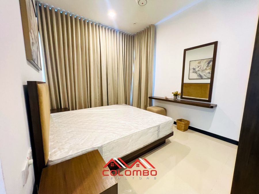 Furnished Bedroom of Tri-Zen Tower 3 Type C5 Apartment for Rent or Lease in Colombo 2 by Colombo Realtors