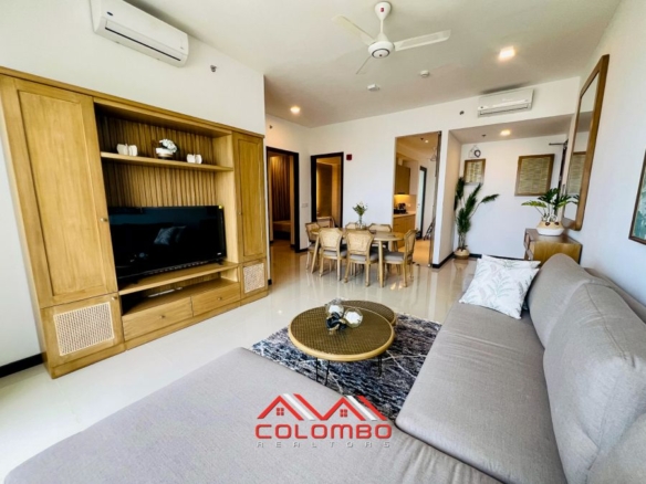 Modern Living Room of Tri-Zen Tower 1 Apartment for Rent or Lease in Colombo 2 by Colombo Realtors