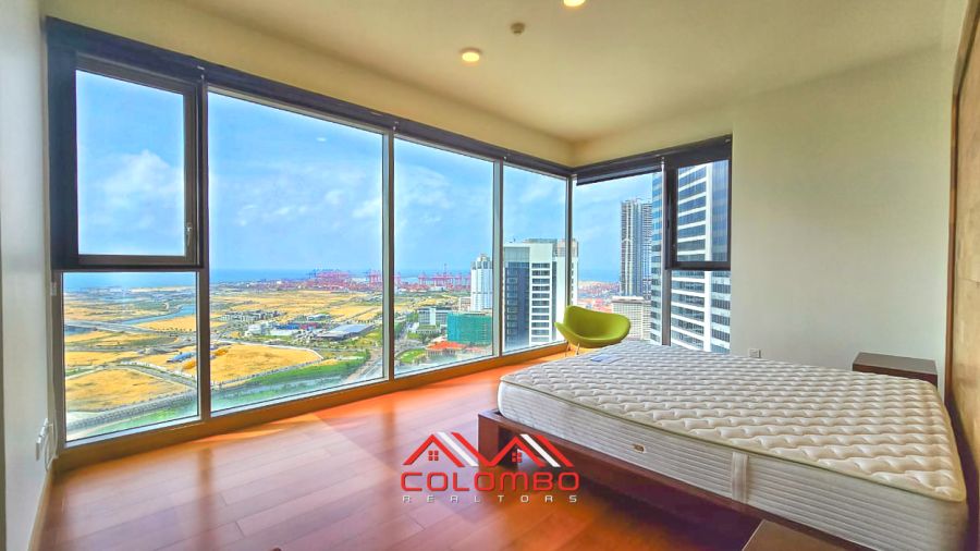 One Galle Face Shangri La Fully Furnished Sea View Apartment in the West Tower for sale in an upper floor offered by Colombo Realtors Real Estate Company in Sri Lanka.